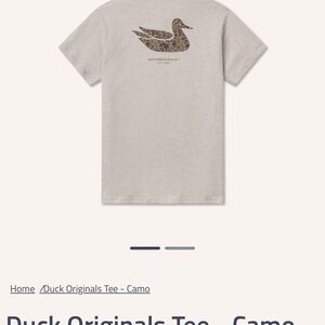 Southern Marsh White Duck Camo Tee